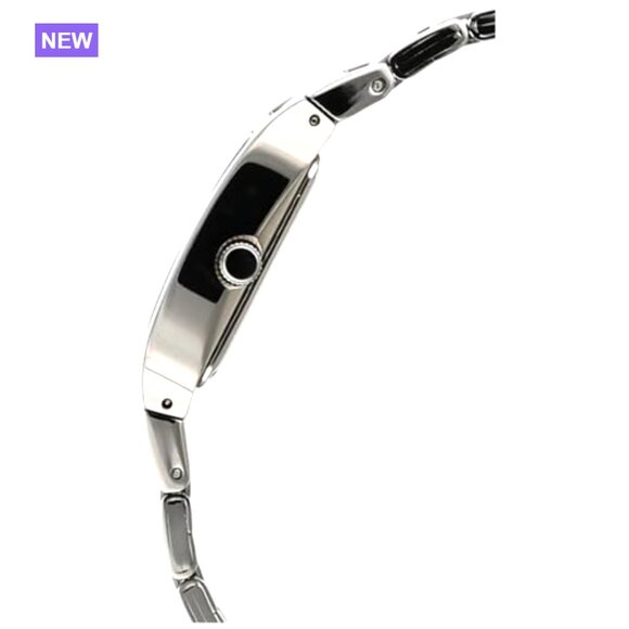 Stainless Steel Quartz Watch with Rectangular Dial and Water Resistance main image 7